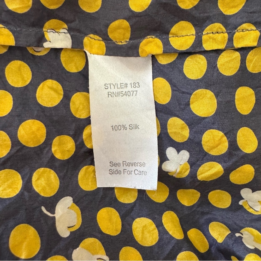 Cabi Yellow Polka Dot Blouse - Picture 7 of 7